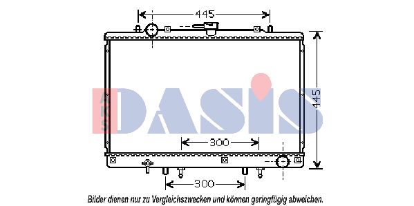 AKS DASIS Jäähdytin,moottorin jäähdytys 140230N